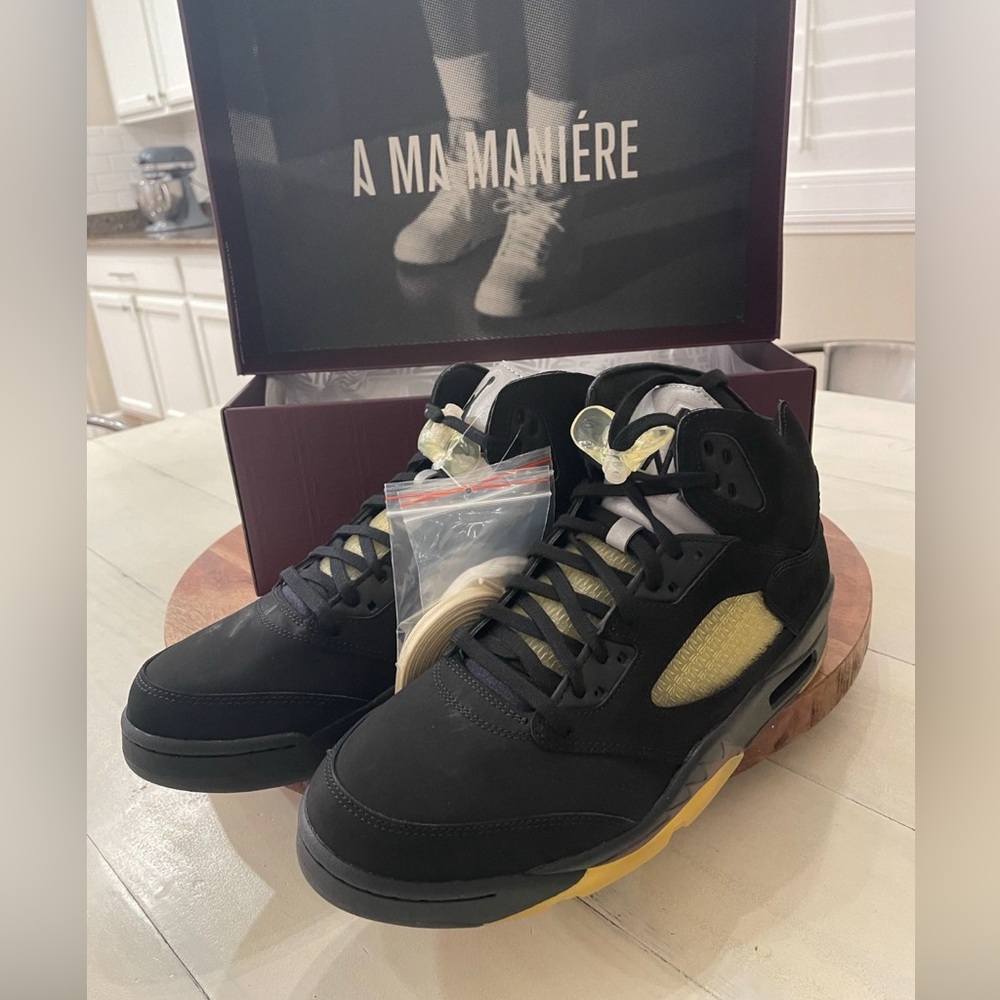 New Nike Air Jordan 5 Retro 'A Ma Maniere' "Dusk" FD1330-001 Men’s Size 10 Black